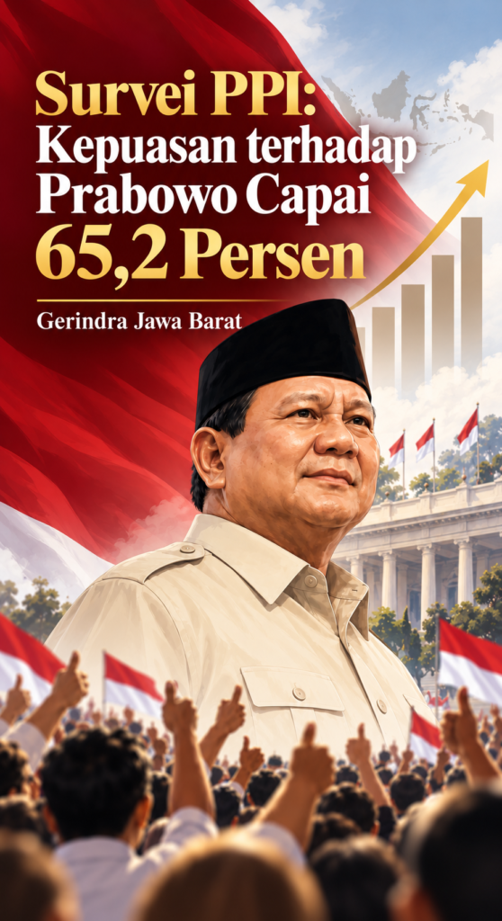 Survey PPI : Kepuasan Prabowo Capai 65,2 Persen