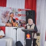 Prasetyawati menyampaikan 5 Tips Sehat Gerindra Jabar dalam kegiatan Dokling di Bandung Barat
