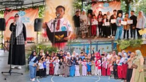 Sri Laelasari menjadi juri lomba hafalan Pancasila dan pembacaan UUD 1945 di Kuningan